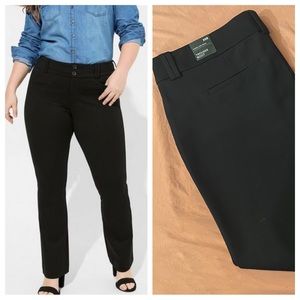 NWT Trouser Boot Studio Luxe Ponte Mid-Rise Pant, Torrid, size 20